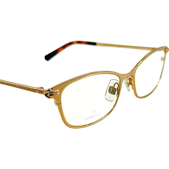 Swarovski SK5318 Womens Metal Eyeglass Frame 032 Gold 51-16 Crystals - Picture 5 of 5
